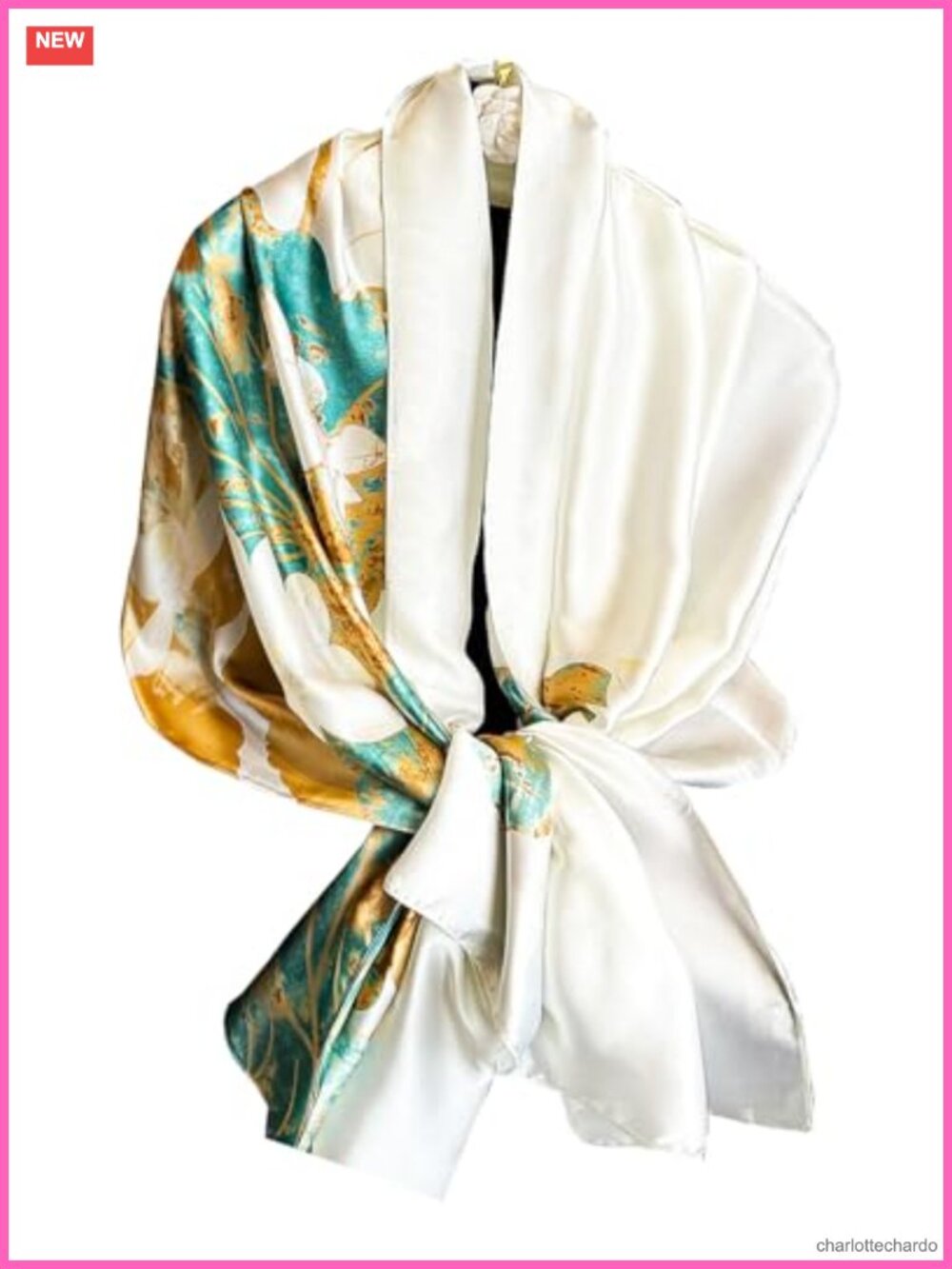 Large Silky Satin Scarf Shawl Wrap for Women Lightweight Formal Evening Dress